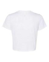 BELLA + CANVAS Women's Flowy Crop Tee Feature Close-up
