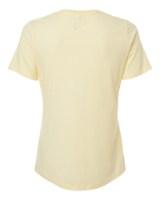 BELLA + CANVAS Women's Relaxed Fit Heather CVC Tee Feature Close-up