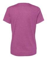 BELLA + CANVAS Women's Relaxed Fit Heather CVC Tee Close Up Detail