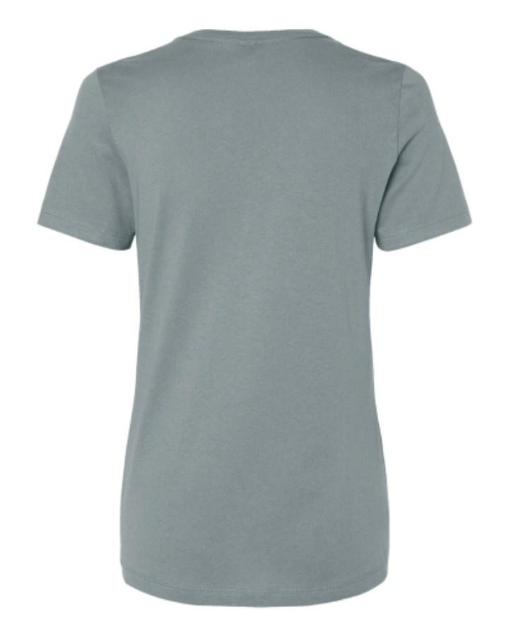 BELLA + CANVAS Women's Relaxed Jersey Tee Close Up Detail