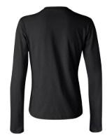 BELLA + CANVAS Women Jersey Long Sleeve Tee Close Up Detail