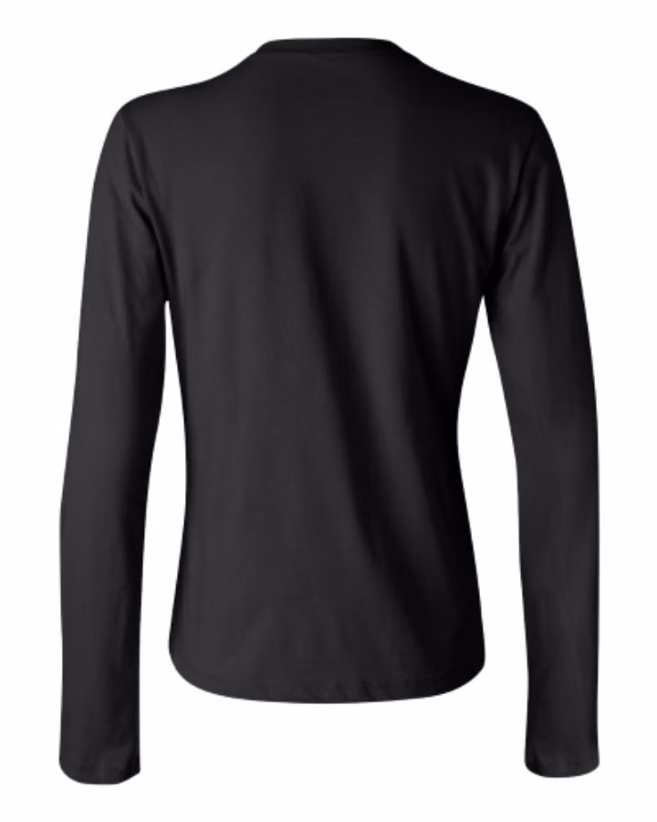 BELLA + CANVAS Women Jersey Long Sleeve Tee Close Up Detail