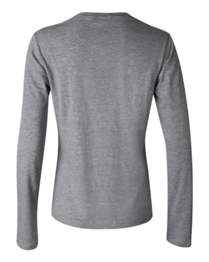 BELLA + CANVAS Women Jersey Long Sleeve Tee Close Up Detail