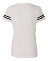 LAT Women's Football V-Neck Fine Jersey Tee Additional view