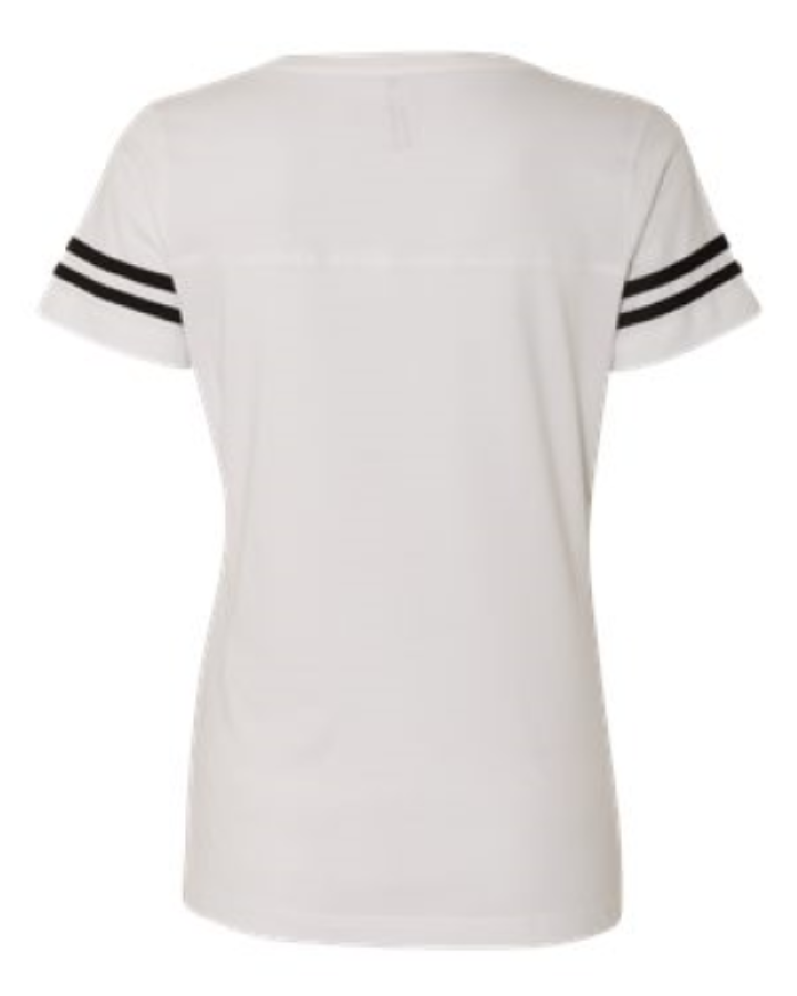 LAT Women's Football V-Neck Fine Jersey Tee Additional view