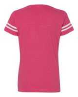 LAT Women's Football V-Neck Fine Jersey Tee Alternate View