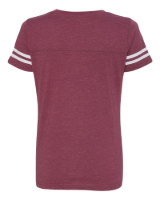 LAT Women's Football V-Neck Fine Jersey Tee Alternate View