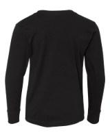 LAT Youth Fine Jersey Long Sleeve Tee Feature Close-up