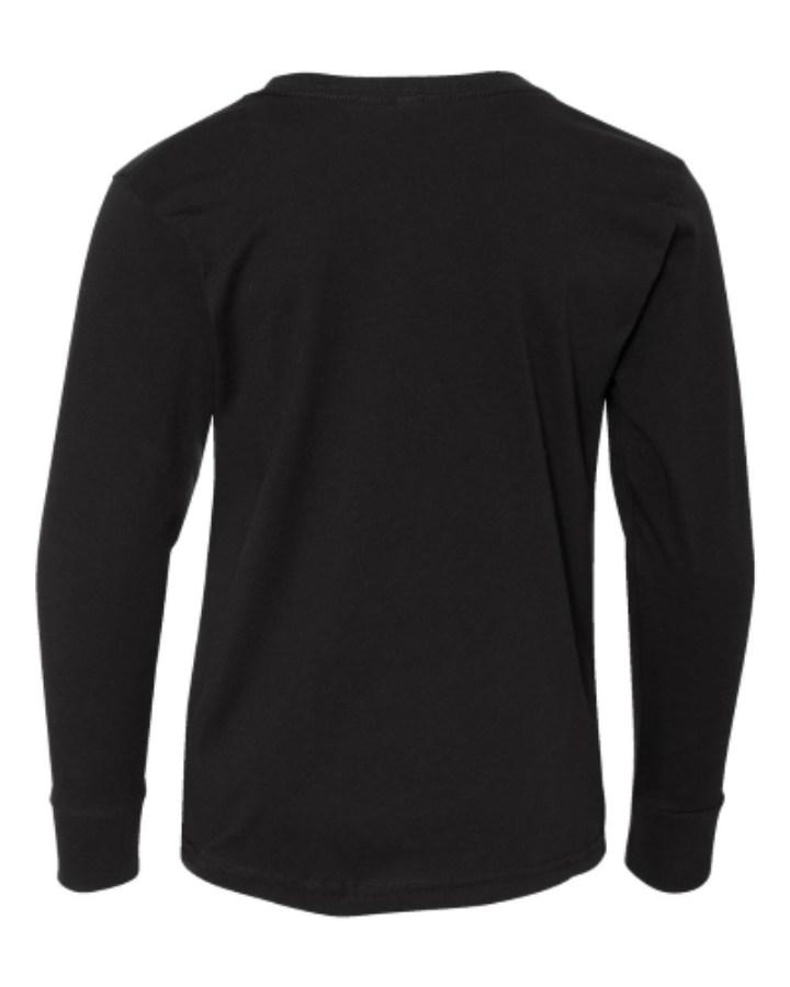 LAT Youth Fine Jersey Long Sleeve Tee Feature Close-up