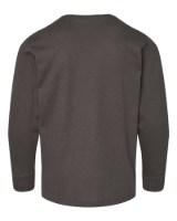 LAT Youth Fine Jersey Long Sleeve Tee Close Up Detail