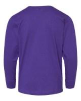LAT Youth Fine Jersey Long Sleeve Tee Feature Close-up