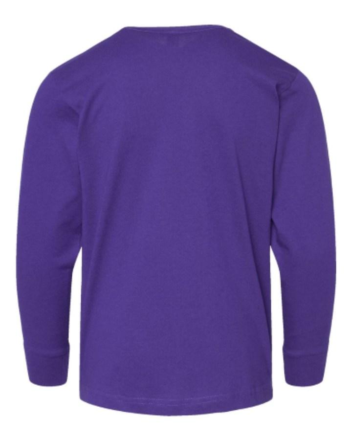 LAT Youth Fine Jersey Long Sleeve Tee Feature Close-up