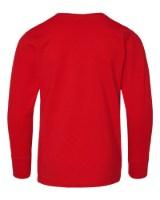 LAT Youth Fine Jersey Long Sleeve Tee Close Up Detail