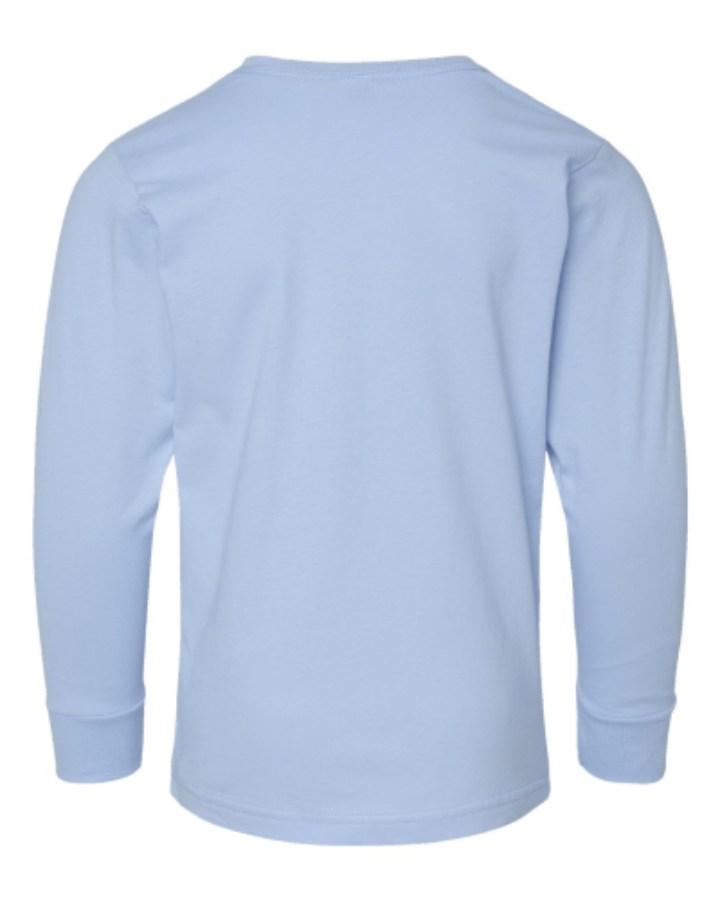 LAT Youth Fine Jersey Long Sleeve Tee Feature Close-up