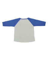 LAT Curvy Collection Women's Baseball 3/4 Sleeve Tee Perspective View