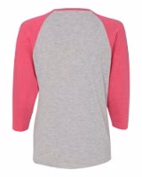 LAT Women's Baseball Fine Jersey 3/4 Sleeve Tee Additional view