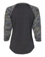 LAT Women's Baseball Fine Jersey 3/4 Sleeve Tee Additional view