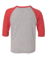 Rabbit Skins Toddler Baseball Jersey 3/4 Sleeve Tee Alternate View