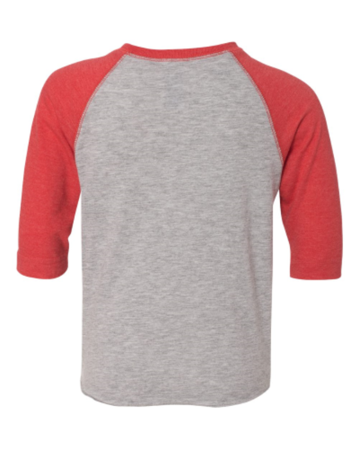 Rabbit Skins Toddler Baseball Jersey 3/4 Sleeve Tee Alternate View
