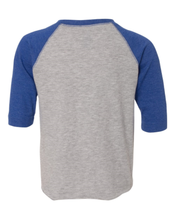 Rabbit Skins Toddler Baseball Jersey 3/4 Sleeve Tee Perspective View