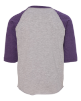 Rabbit Skins Toddler Baseball Jersey 3/4 Sleeve Tee Feature Close-up