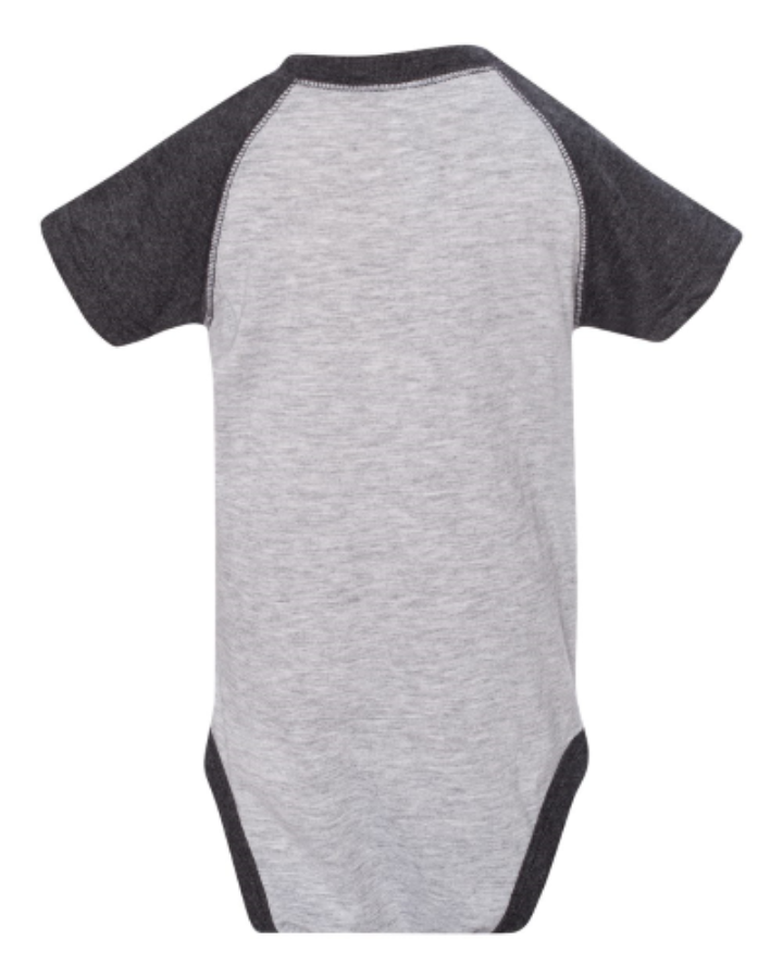 Rabbit Skins Infant Baseball Fine Jersey Bodysuit Close Up Detail
