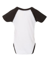 Rabbit Skins Infant Baseball Fine Jersey Bodysuit Feature Close-up
