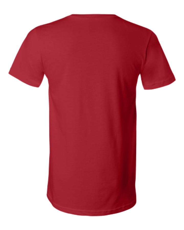 BELLA + CANVAS Jersey V-Neck Tee Perspective View