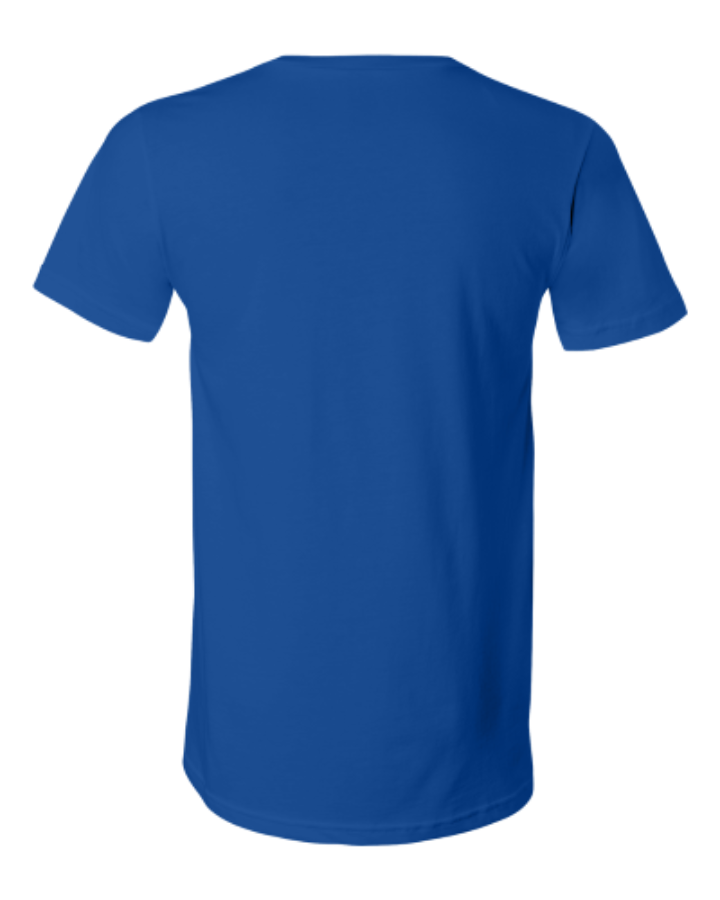 BELLA + CANVAS Jersey V-Neck Tee Feature Close-up