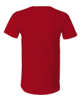 BELLA + CANVAS Jersey V-Neck Tee Close Up Detail