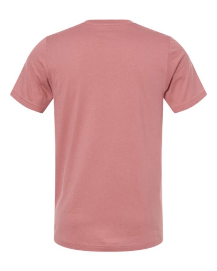 BELLA + CANVAS Jersey V-Neck Tee Feature Close-up