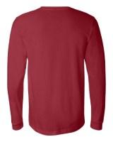BELLA + CANVAS Jersey Long Sleeve Tee Close Up Detail