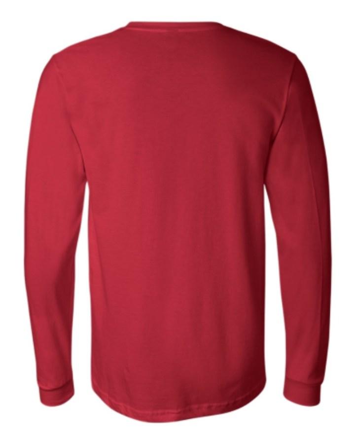 BELLA + CANVAS Jersey Long Sleeve Tee Close Up Detail
