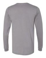 BELLA + CANVAS Jersey Long Sleeve Tee Close Up Detail