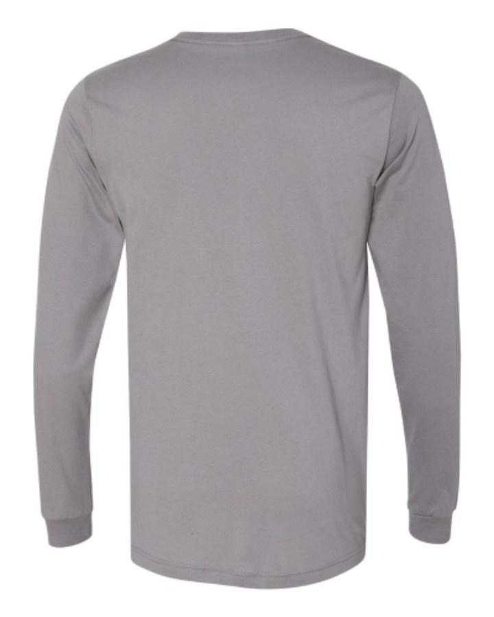 BELLA + CANVAS Jersey Long Sleeve Tee Close Up Detail