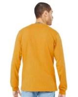 BELLA + CANVAS Jersey Long Sleeve Tee Close Up Detail
