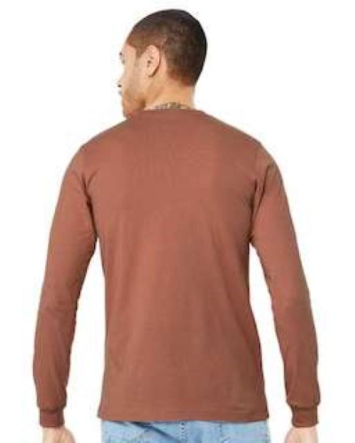 BELLA + CANVAS Jersey Long Sleeve Tee Feature Close-up