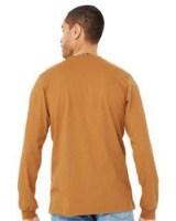 BELLA + CANVAS Jersey Long Sleeve Tee Close Up Detail