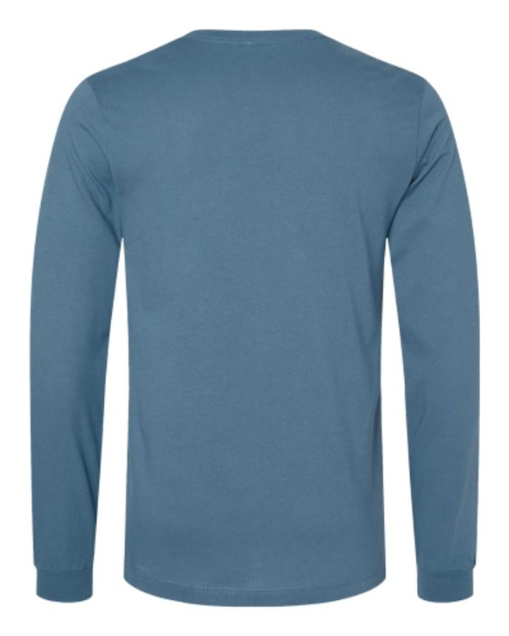 BELLA + CANVAS Jersey Long Sleeve Tee Close Up Detail