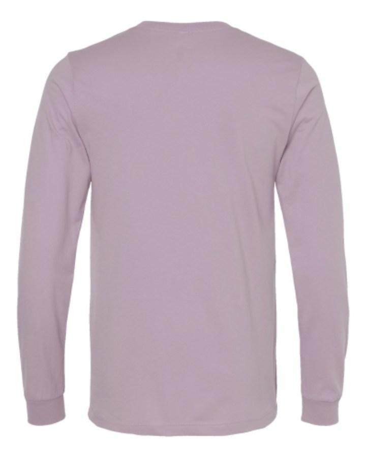 BELLA + CANVAS Jersey Long Sleeve Tee Close Up Detail