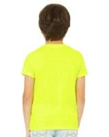BELLA + CANVAS Youth CVC Jersey Tee Close Up Detail