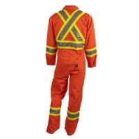 Tough Duck Safety Unlined Enhanced Visibility Coverall Perspective View