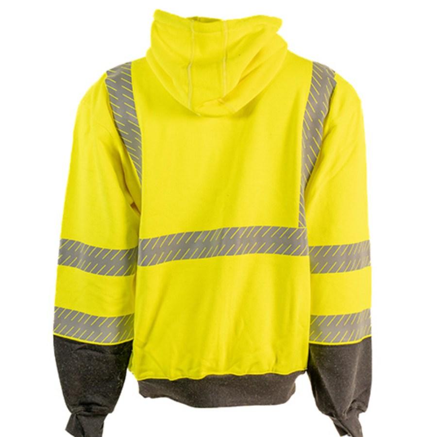 Kishigo Black Series Class 3 Flame Resistant Hooded Sweatshirt Perspective View
