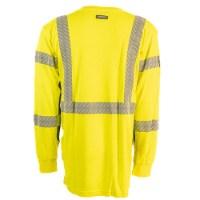 Kishigo Black Series Class 3 Flame Resistant Long Sleeve T-Shirt Close Up Detail