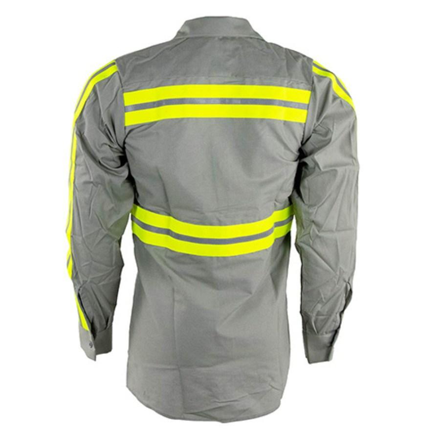 Red Kap Enhanced Visibility Long Sleeve Cotton Work Shirt Additional view