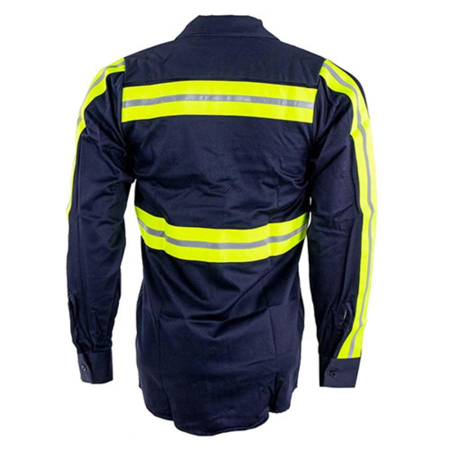 Red Kap Enhanced Visibility Long Sleeve Cotton Work Shirt Additional Angle