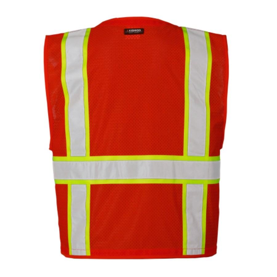 Kishigo Enhanced Visibility Multi Pocket Mesh Vest Alternate View