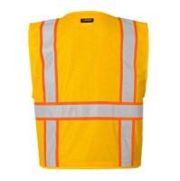 Kishigo Enhanced Visibility Multi Pocket Mesh Vest Close Up Detail
