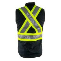 Tough Duck Safety Cotton Duck Safety Vest Close Up Detail