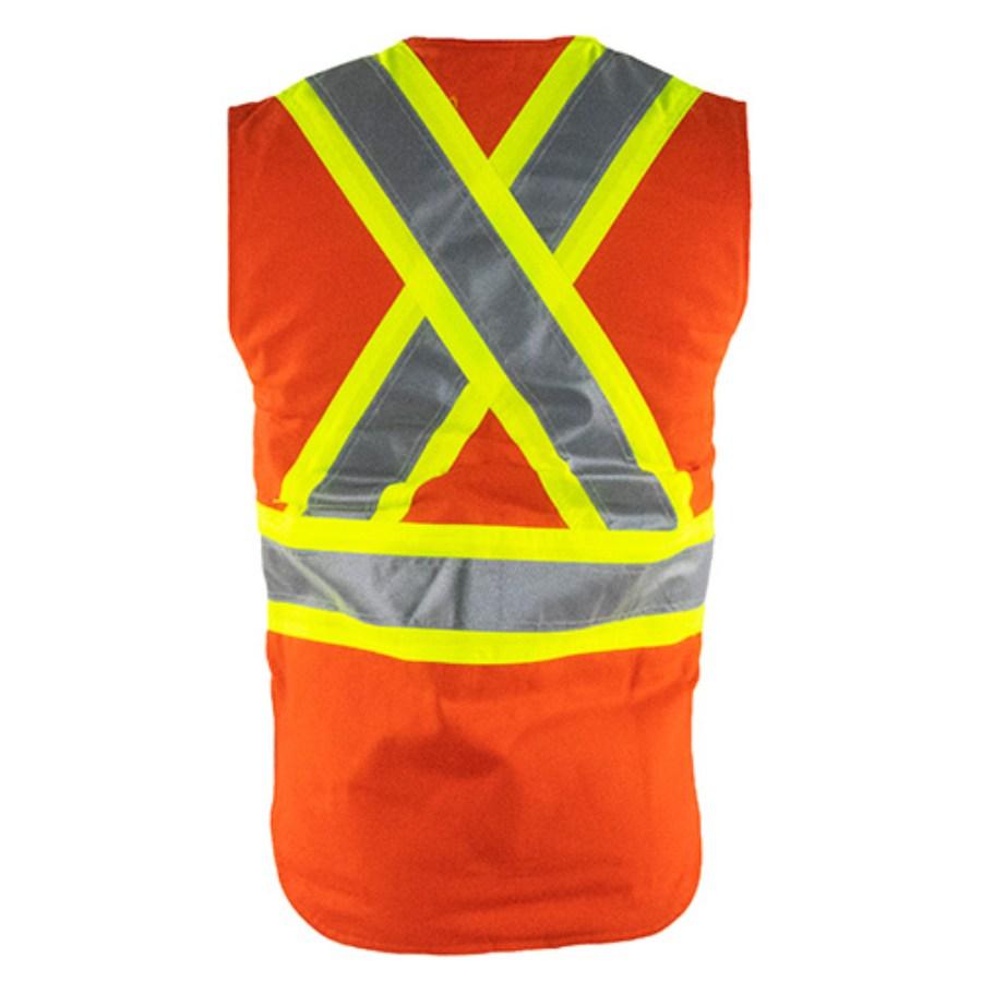 Tough Duck Safety Cotton Duck Safety Vest Additional Angle